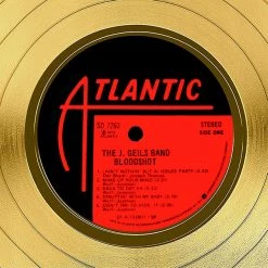 RARE-T Limited Edition Frames The J. Geils Band Bloodshot Gold LP Limited Signature Edition Studio Licensed Custom Frame