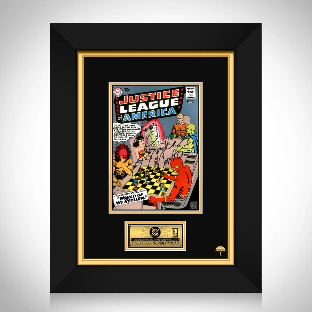 RARE-T Justice League #1 - Lynda Carter Limited Signature Edition Licensed Comic Book Cover Art Custom Frame Limited Edition Frames 1 RARE-T Justice League #1 - Lynda Carter Limited Signature Edition Licensed Comic Book Cover Art Custom Frame Limited Edition Frames