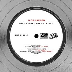 RARE-T Jack Harlow - That’s What They All Say Platinum LP Limited Signature Edition Studio Licensed Custom Frame Limited Edition Frames