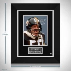 RARE-T Jack Lambert Pittsburgh Steelers Photo Limited Signature Edition Licensed Custom Frame