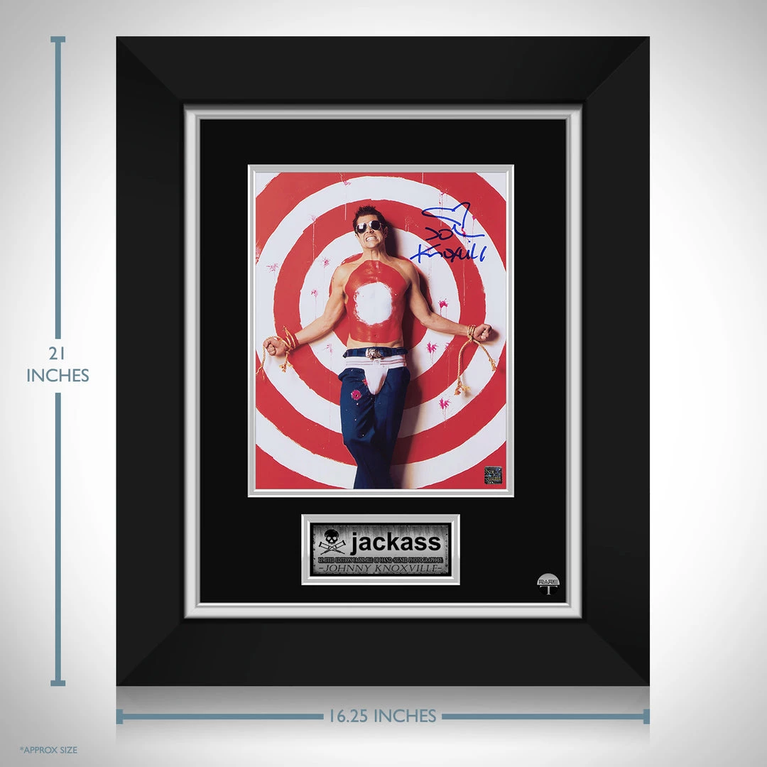 RARE-T Jackass - Johnny Knoxville Photo Limited Signature Edition Studio Licensed Custom Frame 3 RARE-T Jackass - Johnny Knoxville Photo Limited Signature Edition Studio Licensed Custom Frame