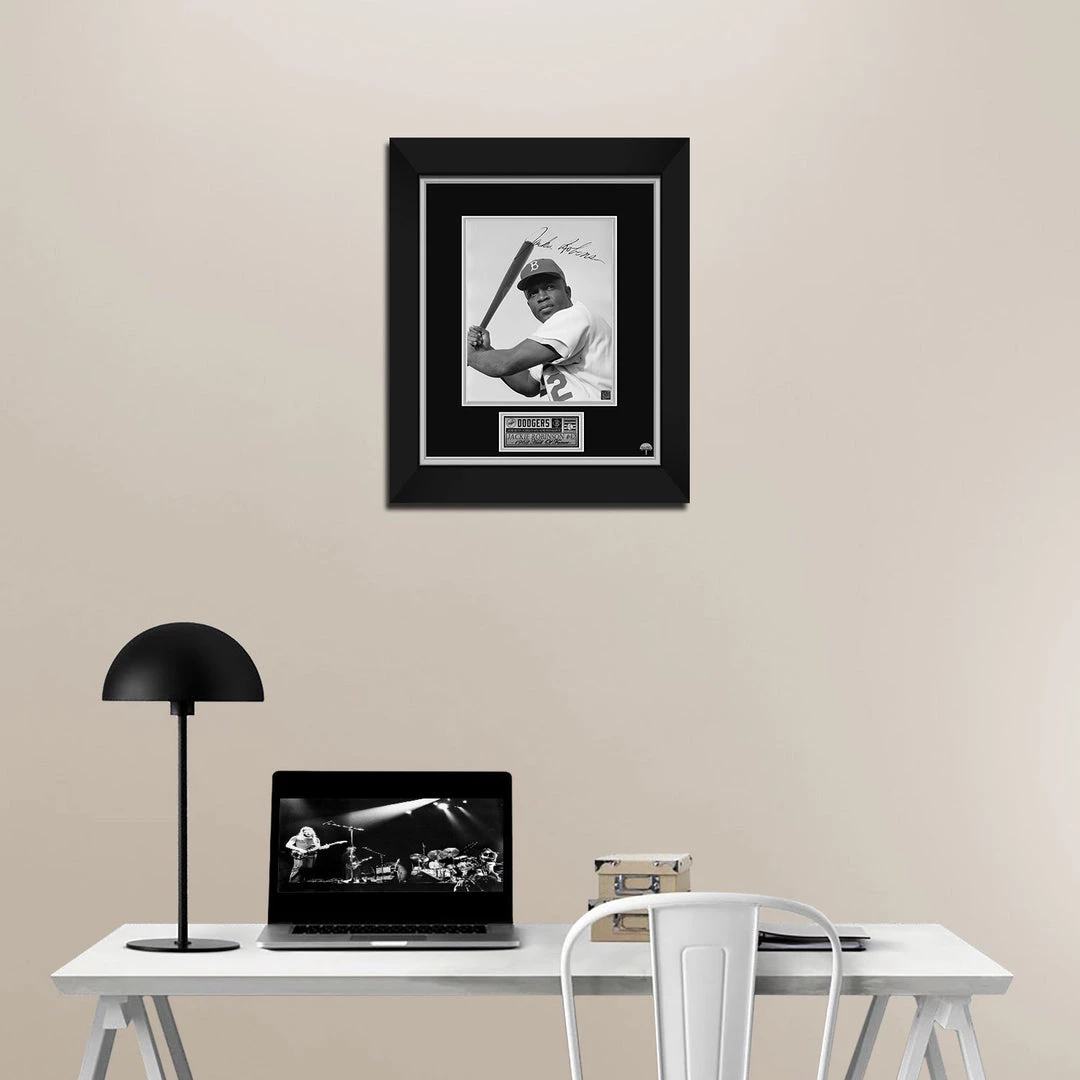 RARE-T Jackie Robinson Brooklyn Dodgers Photo Limited Signature Edition Licensed Custom Frame Sports Memorabilia 3 RARE-T Jackie Robinson Brooklyn Dodgers Photo Limited Signature Edition Licensed Custom Frame Sports Memorabilia