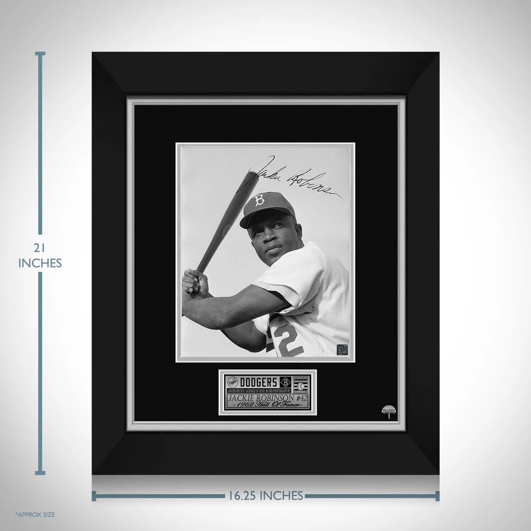 RARE-T Jackie Robinson Brooklyn Dodgers Photo Limited Signature Edition Licensed Custom Frame Sports Memorabilia 4 RARE-T Jackie Robinson Brooklyn Dodgers Photo Limited Signature Edition Licensed Custom Frame Sports Memorabilia