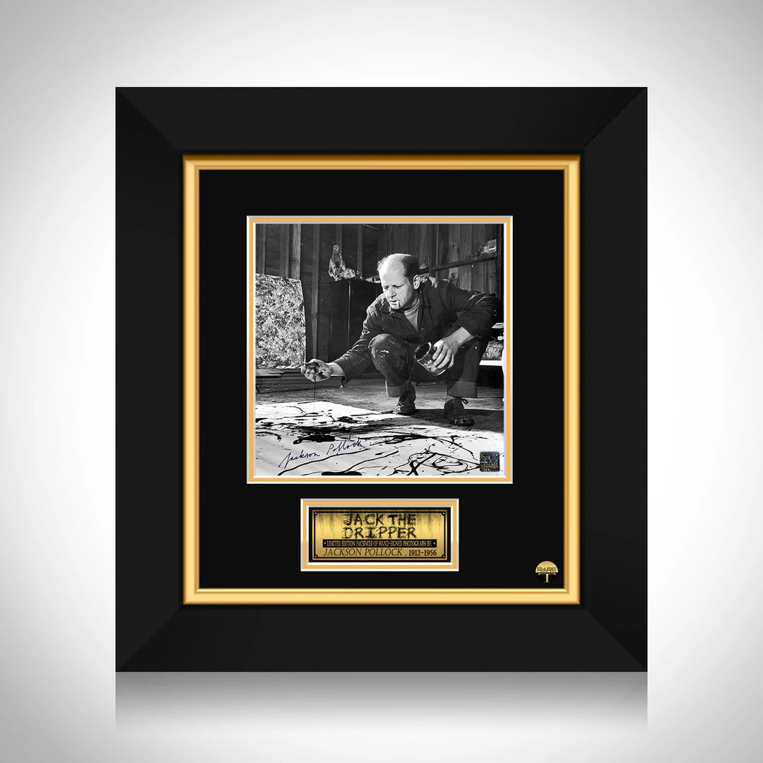 RARE-T Jackson Pollock Photo Limited Signature Edition Studio Licensed Custom Frame Limited Edition Frames 1 RARE-T Jackson Pollock Photo Limited Signature Edition Studio Licensed Custom Frame Limited Edition Frames