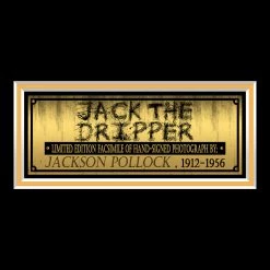 RARE-T Jackson Pollock Photo Limited Signature Edition Studio Licensed Custom Frame Limited Edition Frames 11 RARE-T Jackson Pollock Photo Limited Signature Edition Studio Licensed Custom Frame Limited Edition Frames