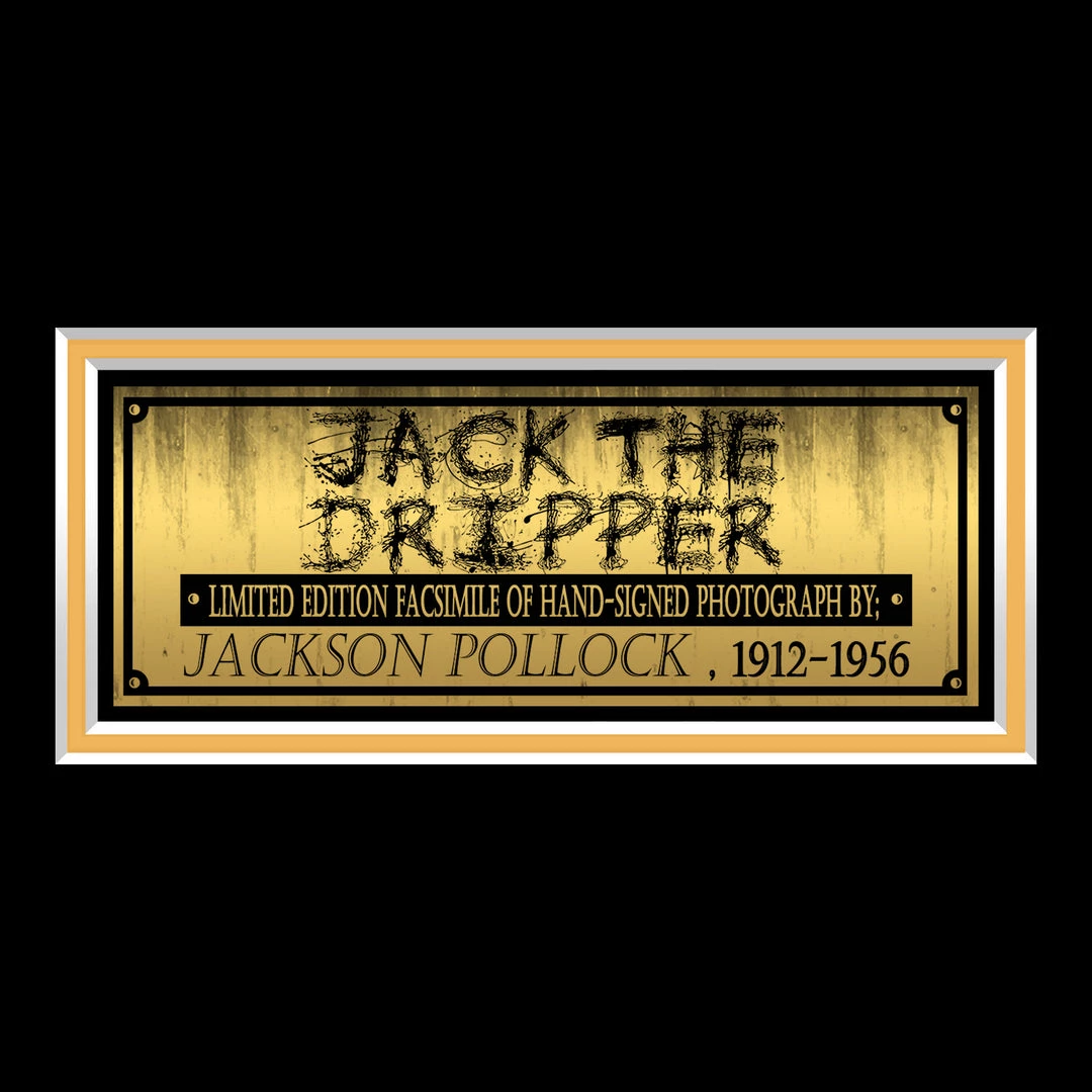 RARE-T Jackson Pollock Photo Limited Signature Edition Studio Licensed Custom Frame Limited Edition Frames 5 RARE-T Jackson Pollock Photo Limited Signature Edition Studio Licensed Custom Frame Limited Edition Frames