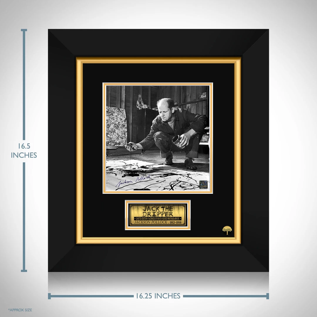 RARE-T Jackson Pollock Photo Limited Signature Edition Studio Licensed Custom Frame Limited Edition Frames 3 RARE-T Jackson Pollock Photo Limited Signature Edition Studio Licensed Custom Frame Limited Edition Frames