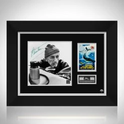 RARE-T Jacques Cousteau Photo Limited Signature Edition Studio Licensed Custom Frame