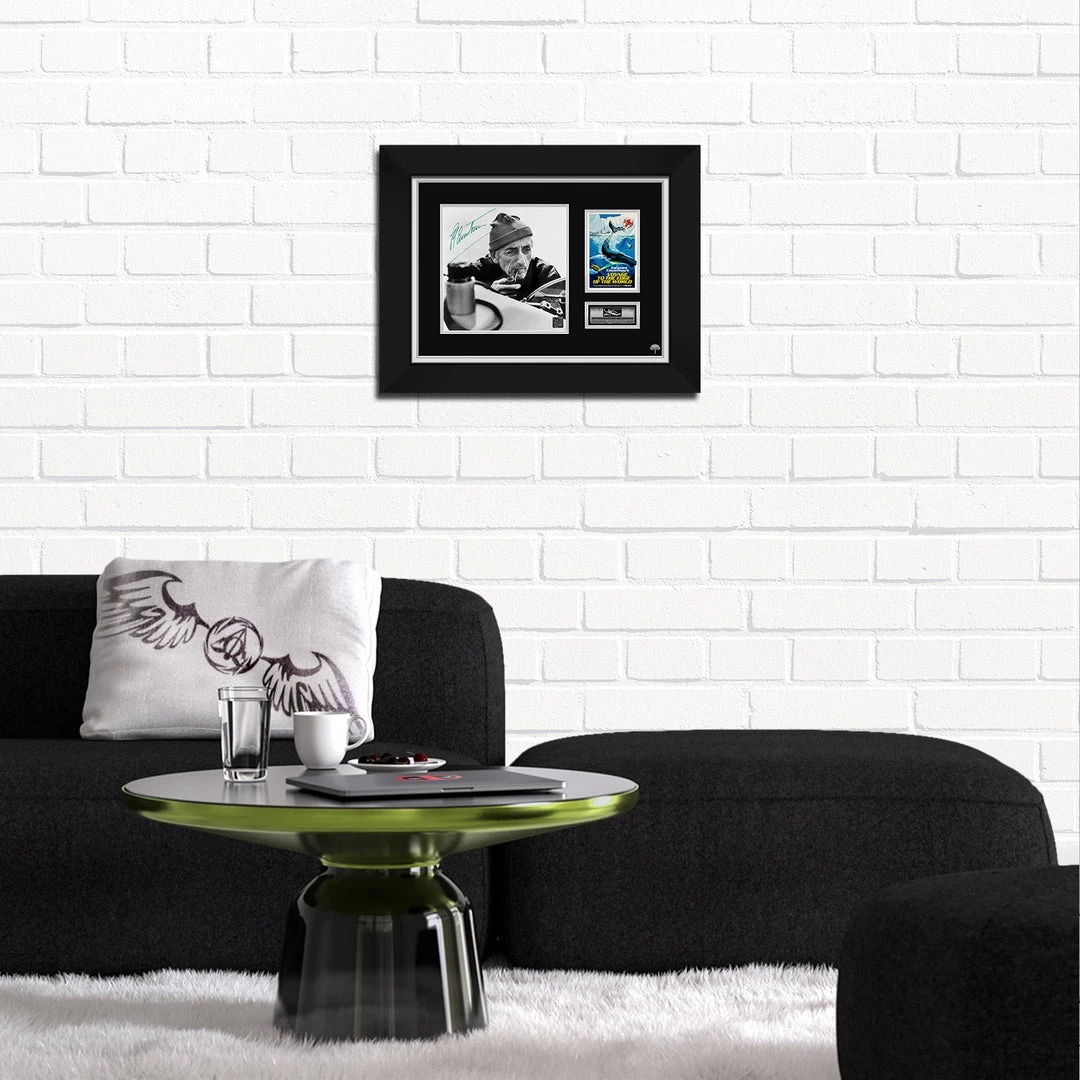 RARE-T Jacques Cousteau Photo Limited Signature Edition Studio Licensed Custom Frame 2 RARE-T Jacques Cousteau Photo Limited Signature Edition Studio Licensed Custom Frame