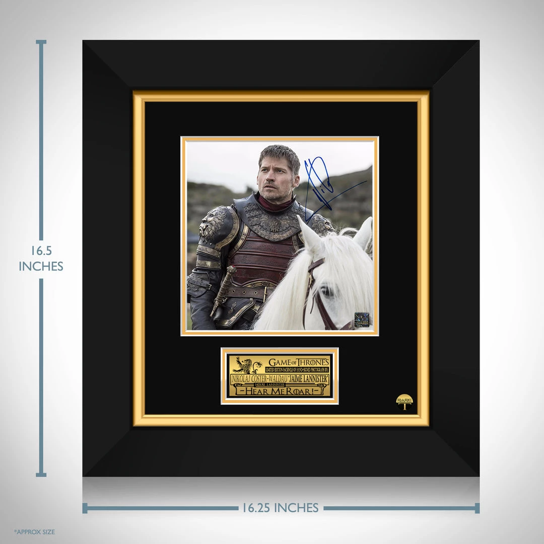 RARE-T Game Of Thrones - Jaime Lannister Photo Limited Signature Edition Studio Licensed Custom Frame 3 RARE-T Game Of Thrones - Jaime Lannister Photo Limited Signature Edition Studio Licensed Custom Frame
