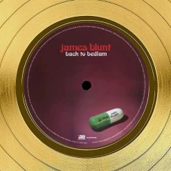 RARE-T Limited Edition Frames James Blunt - Back To Bedlam Gold LP Limited Signature Edition Studio Licensed Custom Frame