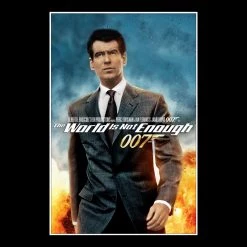 RARE-T James Bond The World Is Not Enough Script Limited Signature Edition Studio Licensed Custom Frame