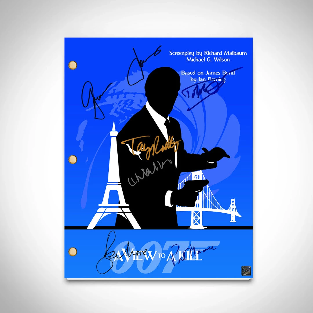 RARE-T James Bond A View To A Kill Transcript Limited Signature Edition Studio Licensed Custom Frame 4 RARE-T James Bond A View To A Kill Transcript Limited Signature Edition Studio Licensed Custom Frame