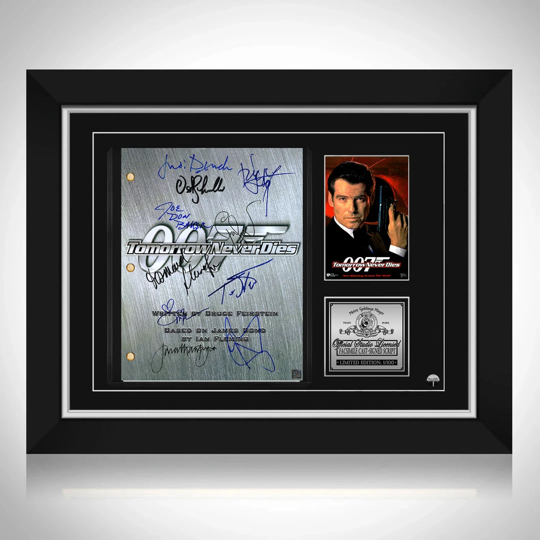 RARE-T Limited Edition Frames James Bond Tomorrow Never Dies Script Limited Signature Edition Studio Licensed Custom Frame 1 RARE-T Limited Edition Frames James Bond Tomorrow Never Dies Script Limited Signature Edition Studio Licensed Custom Frame