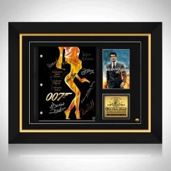 RARE-T James Bond The World Is Not Enough Script Limited Signature Edition Studio Licensed Custom Frame
