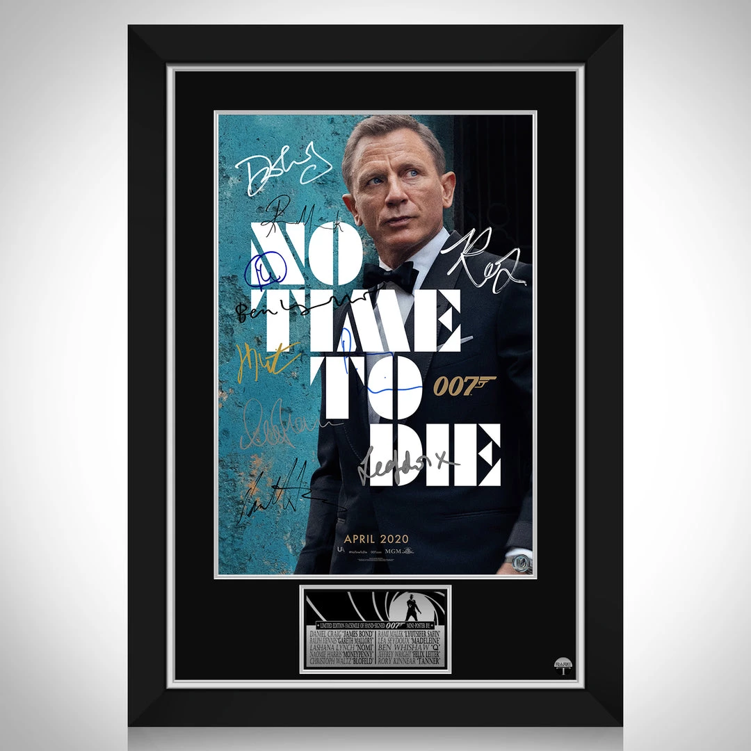 RARE-T James Bond No Time To Die Mini Poster Limited Signature Edition Studio Licensed Custom Frame 1 RARE-T James Bond No Time To Die Mini Poster Limited Signature Edition Studio Licensed Custom Frame