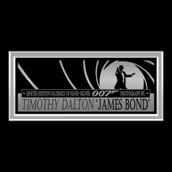 RARE-T James Bond - Timothy Dalton Photo Limited Signature Edition Studio Licensed Custom Frame NEW