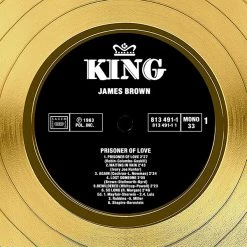 RARE-T James Brown - Prisoner Of Love Gold LP Limited Signature Edition Studio Licensed Custom Frame 14 RARE-T James Brown - Prisoner Of Love Gold LP Limited Signature Edition Studio Licensed Custom Frame
