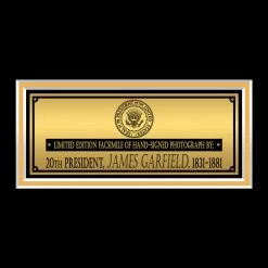 RARE-T President James A. Garfield Photo Limited Signature Edition Studio Licensed Custom Frame Limited Edition Frames