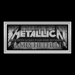 RARE-T Metallica - Young James Hetfield Limited Signature Edition Studio Licensed Photo Custom Frame
