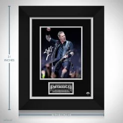 RARE-T Limited Edition Frames Metallica James Hetfield Photo Limited Signature Edition Studio Licensed Custom Frame