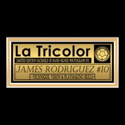 RARE-T Columbia National Football Team - James Rodriguez Photo Limited Signature Edition Studio Licensed Custom Frame NEW