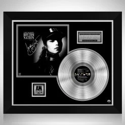 RARE-T Janet Jackson Rhythm Nation 1814 Platinum LP Limited Signature Edition Studio Licensed Custom Frame