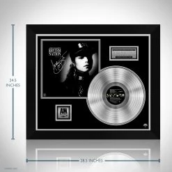 RARE-T Janet Jackson Rhythm Nation 1814 Platinum LP Limited Signature Edition Studio Licensed Custom Frame