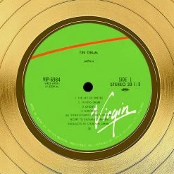 RARE-T Japan - Tin Drum Gold LP Limited Signature Edition Studio Licensed Custom Frame Limited Edition Frames
