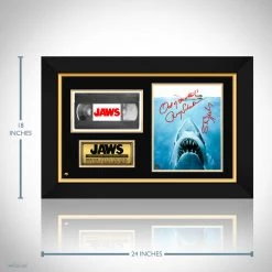 RARE-T Limited Edition Frames Jaws Photo & VHS Limited Signature Edition Studio Licensed Custom Frame