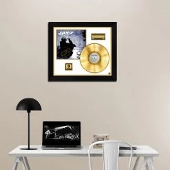 RARE-T Jay-Z The Blueprint Gold LP Limited Signature Edition Studio Licensed Custom Frame