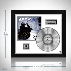 RARE-T Limited Edition Frames Jay-Z The Blueprint Platinum LP Limited Signature Edition Studio Licensed Custom Frame
