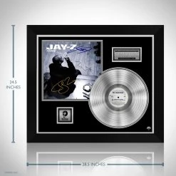 RARE-T Limited Edition Frames Jay-Z The Blueprint Platinum LP Limited Signature Edition Studio Licensed Black Custom Frame