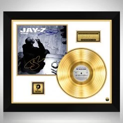 RARE-T Jay-Z The Blueprint Gold LP Limited Signature Edition Studio Licensed Custom Frame