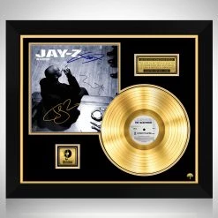 RARE-T Jay-Z The Blueprint Gold LP Limited Signature Edition Studio Licensed Black Custom Frame Limited Edition Frames