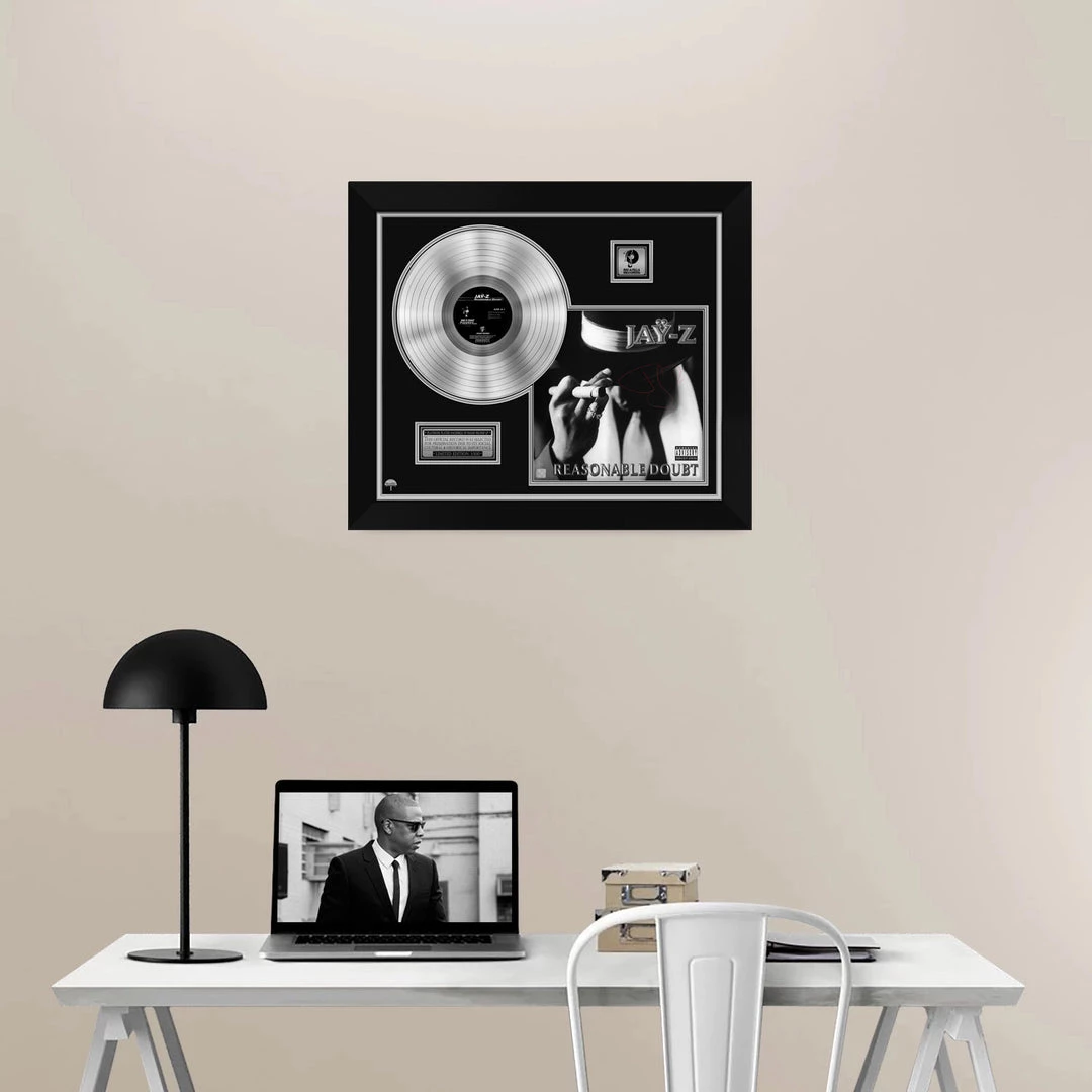 RARE-T Limited Edition Frames Jay-Z Reasonable Doubt Platinum LP Limited Signature Edition Studio Licensed Custom Frame 5 RARE-T Limited Edition Frames Jay-Z Reasonable Doubt Platinum LP Limited Signature Edition Studio Licensed Custom Frame