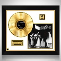 RARE-T Jay-Z Reasonable Doubt Gold LP Limited Signature Edition Studio Licensed Custom Frame Limited Edition Frames
