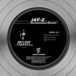RARE-T Limited Edition Frames Jay-Z Reasonable Doubt Platinum LP Limited Signature Edition Studio Licensed Custom Frame 12 RARE-T Limited Edition Frames Jay-Z Reasonable Doubt Platinum LP Limited Signature Edition Studio Licensed Custom Frame