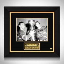 RARE-T Sports Memorabilia Montreal Canadiens Jean Beliveau Stanley Cup Photo Limited Signature Edition Studio Licensed Custom Frame