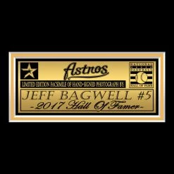 RARE-T Houston Astros - Jeff Bagwell Photo Limited Signature Edition Studio Licensed Custom Frame Sports Memorabilia