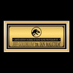 RARE-T Jurassic Park - Dr. Ian Malcolm Photo Limited Signature Edition Studio Licensed Custom Frame