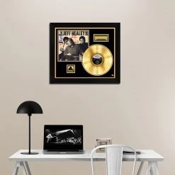 Rare-T The Jeff Healey Band - See The Light Gold LP Limited Signature Edition Studio Licensed Custom Frame Limited Edition Frames