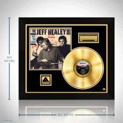 Rare-T The Jeff Healey Band - See The Light Gold LP Limited Signature Edition Studio Licensed Custom Frame Limited Edition Frames