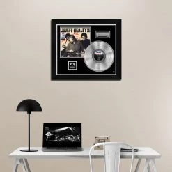 Rare-T The Jeff Healey Band - See The Light Platinum LP Limited Signature Edition Studio Licensed Custom Frame Limited Edition Frames