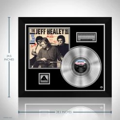 Rare-T The Jeff Healey Band - See The Light Platinum LP Limited Signature Edition Studio Licensed Custom Frame Limited Edition Frames