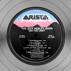 Rare-T The Jeff Healey Band - See The Light Platinum LP Limited Signature Edition Studio Licensed Custom Frame Limited Edition Frames