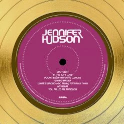 RARE-T Jennifer Hudson - Self-Titled Gold LP Limited Signature Edition Studio Licensed Custom Frame