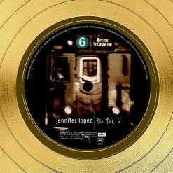 RARE-T Jennifer Lopez On The 6 Gold LP Limited Signature Edition Studio Licensed Custom Frame