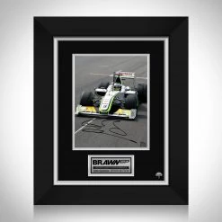 RARE-T Limited Edition Frames Brawn GP F1 - Jenson Button Photo Limited Signature Edition Studio Licensed Custom Frame
