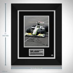 RARE-T Limited Edition Frames Brawn GP F1 - Jenson Button Photo Limited Signature Edition Studio Licensed Custom Frame